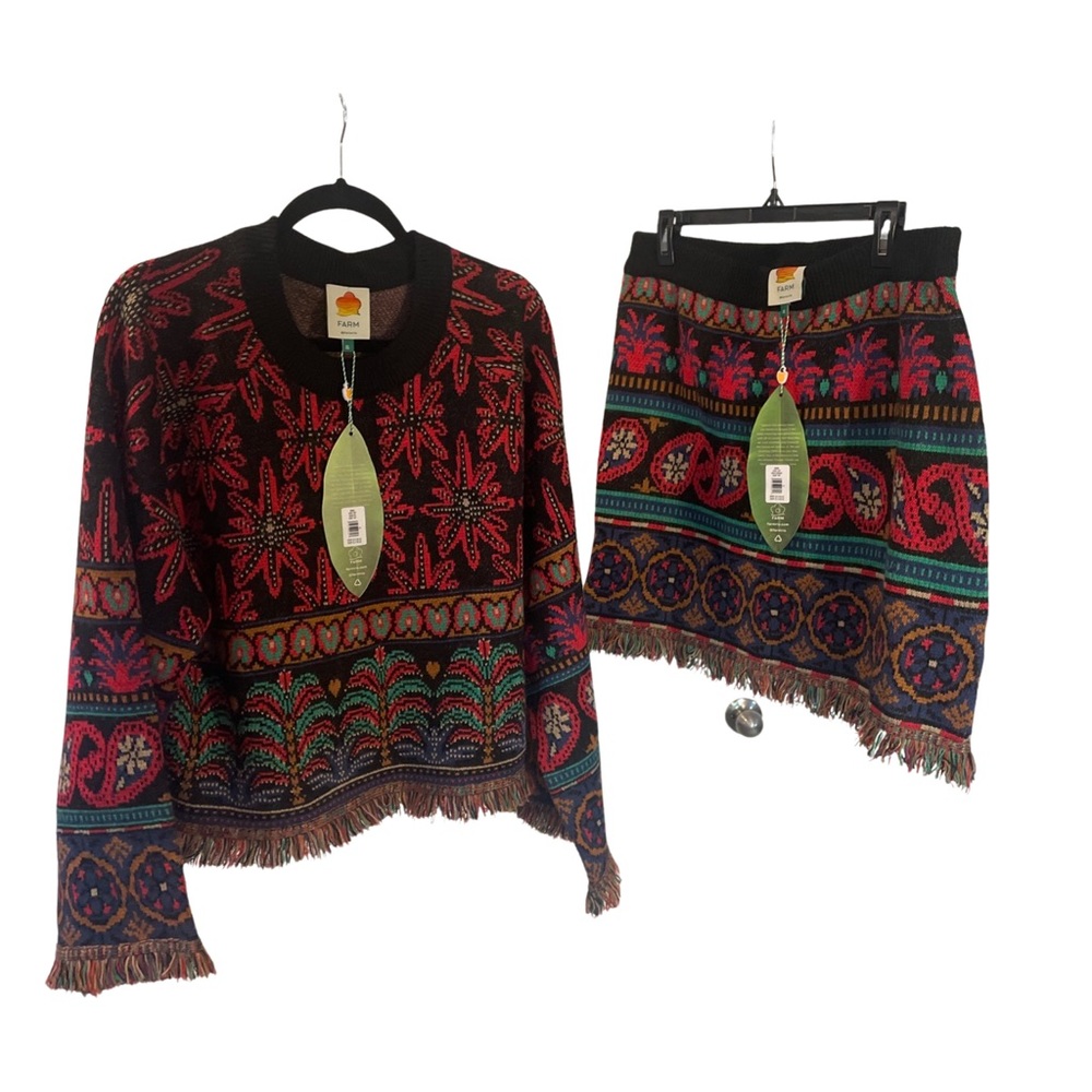 Farm Rio sweater and skirt. NWT. Selling as a set. Size XL.